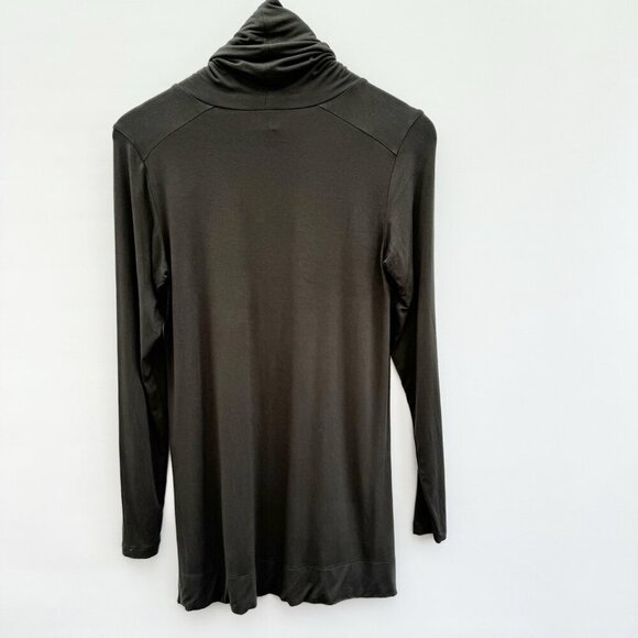 Tristan Cowl Neck Long-sleeve Tee/Tunic Dark Green Size XS - Picture 2 of 16